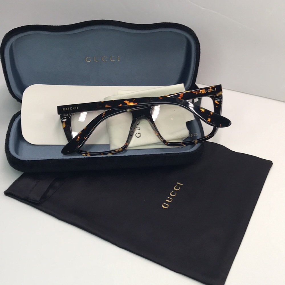 💯- New Authentic Gucci GG1040O 002 Oversized Eyeglasses - Picture 11 of 14